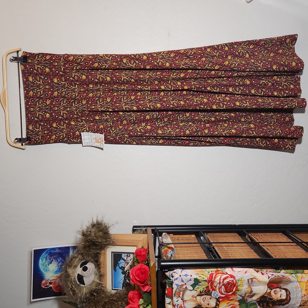 LULAROE XS Floral Patterned Maxi Skirt - Picture 3 of 7
